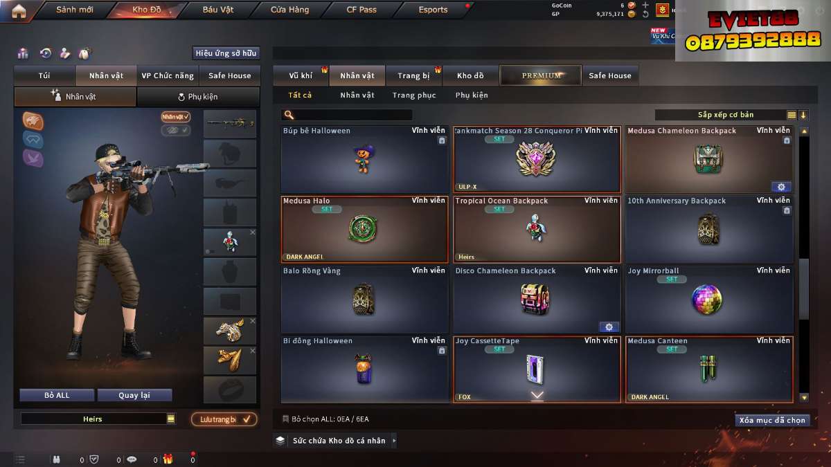 shop acc cf uy tin gia re